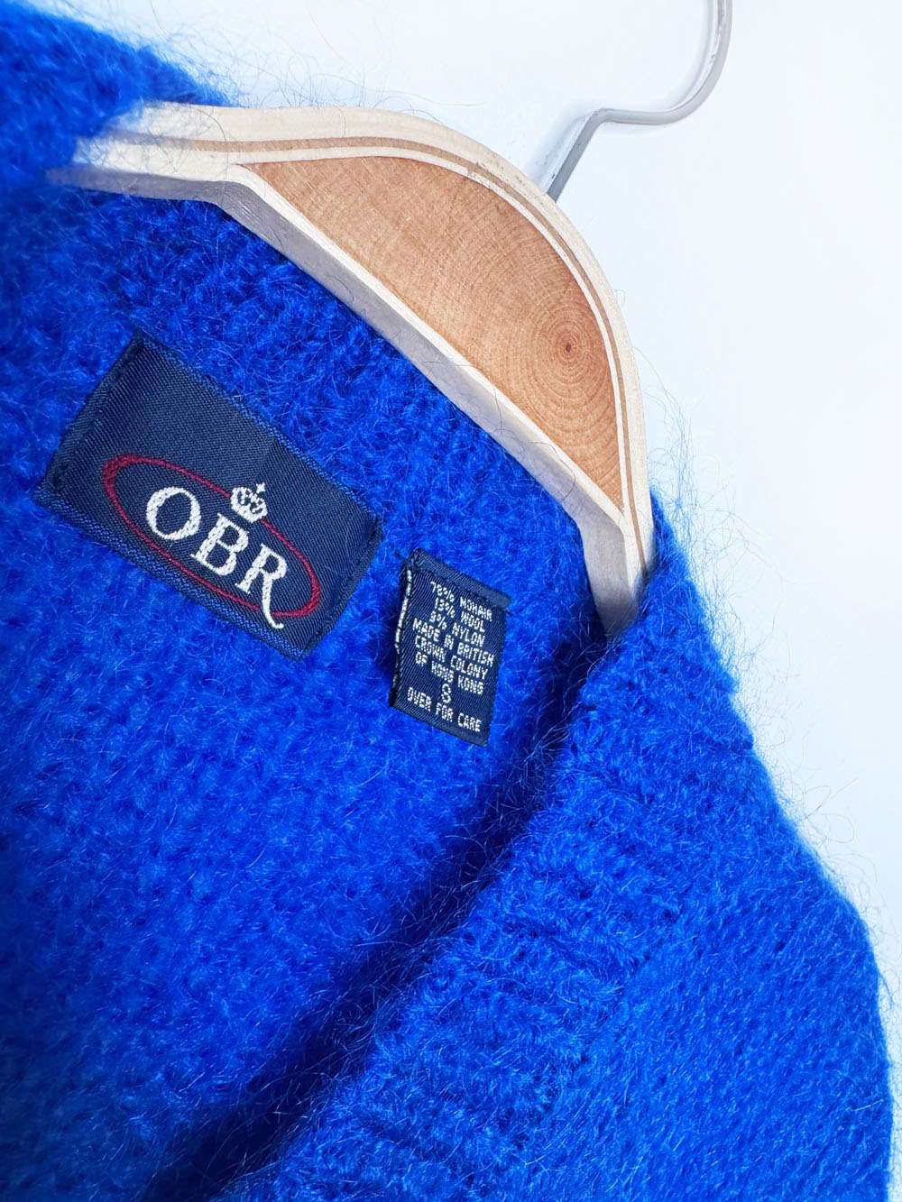 vintage OBR mohair-wool knit cardigan