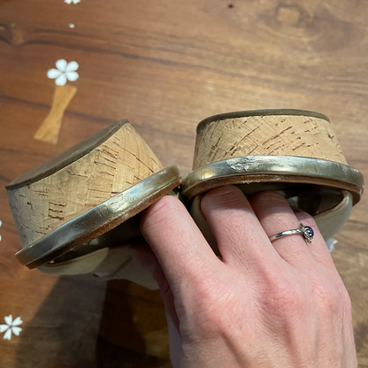 diane von furstenberg suede platform sandal - size 8.5