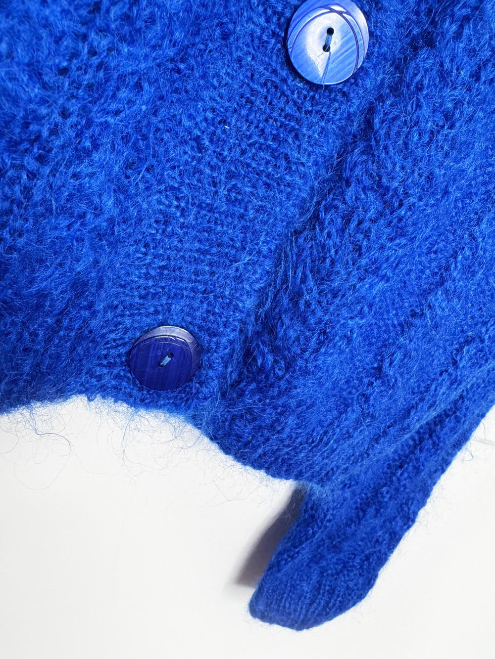 vintage OBR mohair-wool knit cardigan