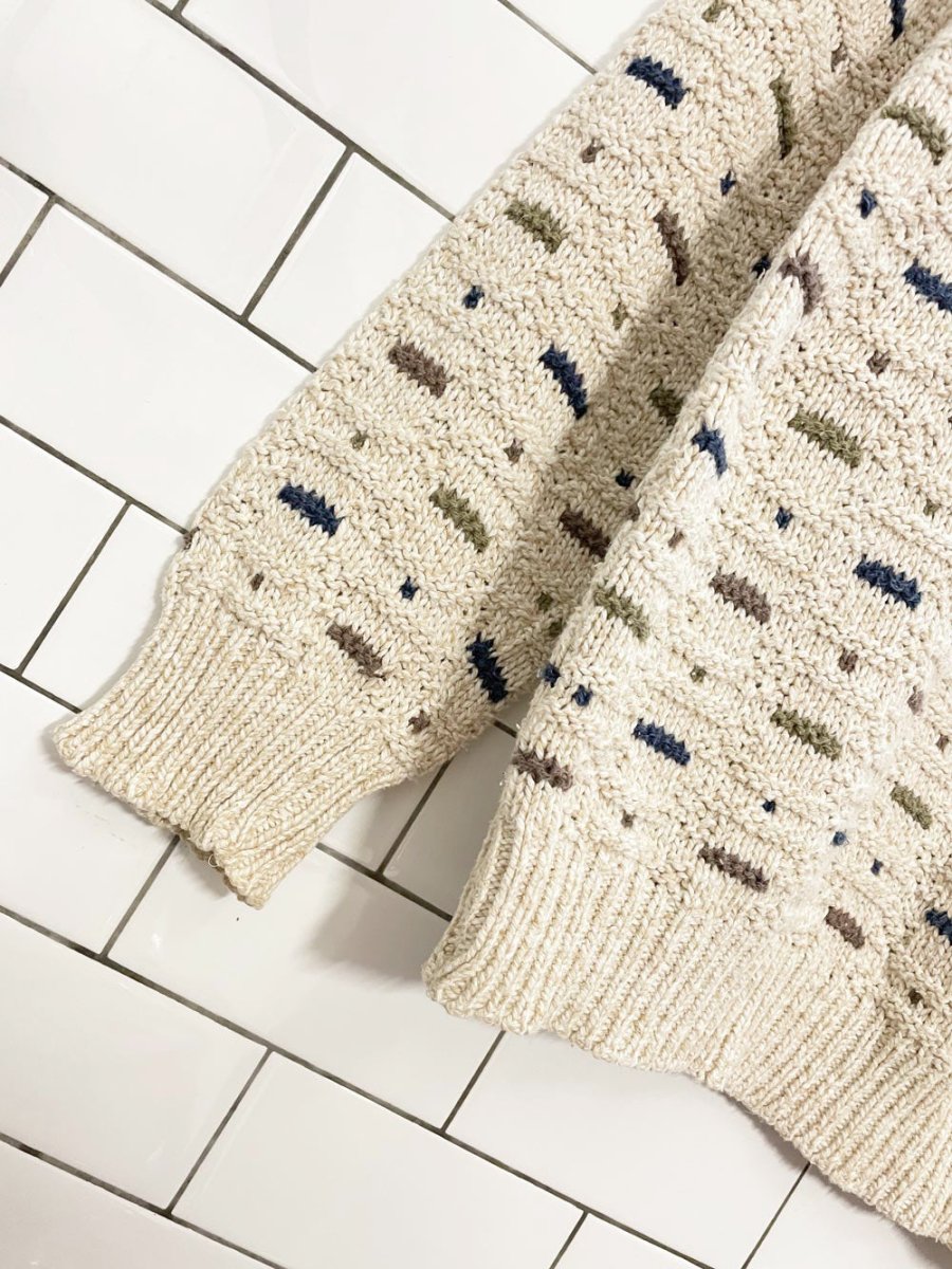 vintage northern elements chunky knit dad sweater - good market thrift store