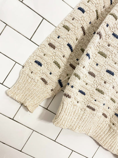 vintage northern elements chunky knit dad sweater - good market thrift store