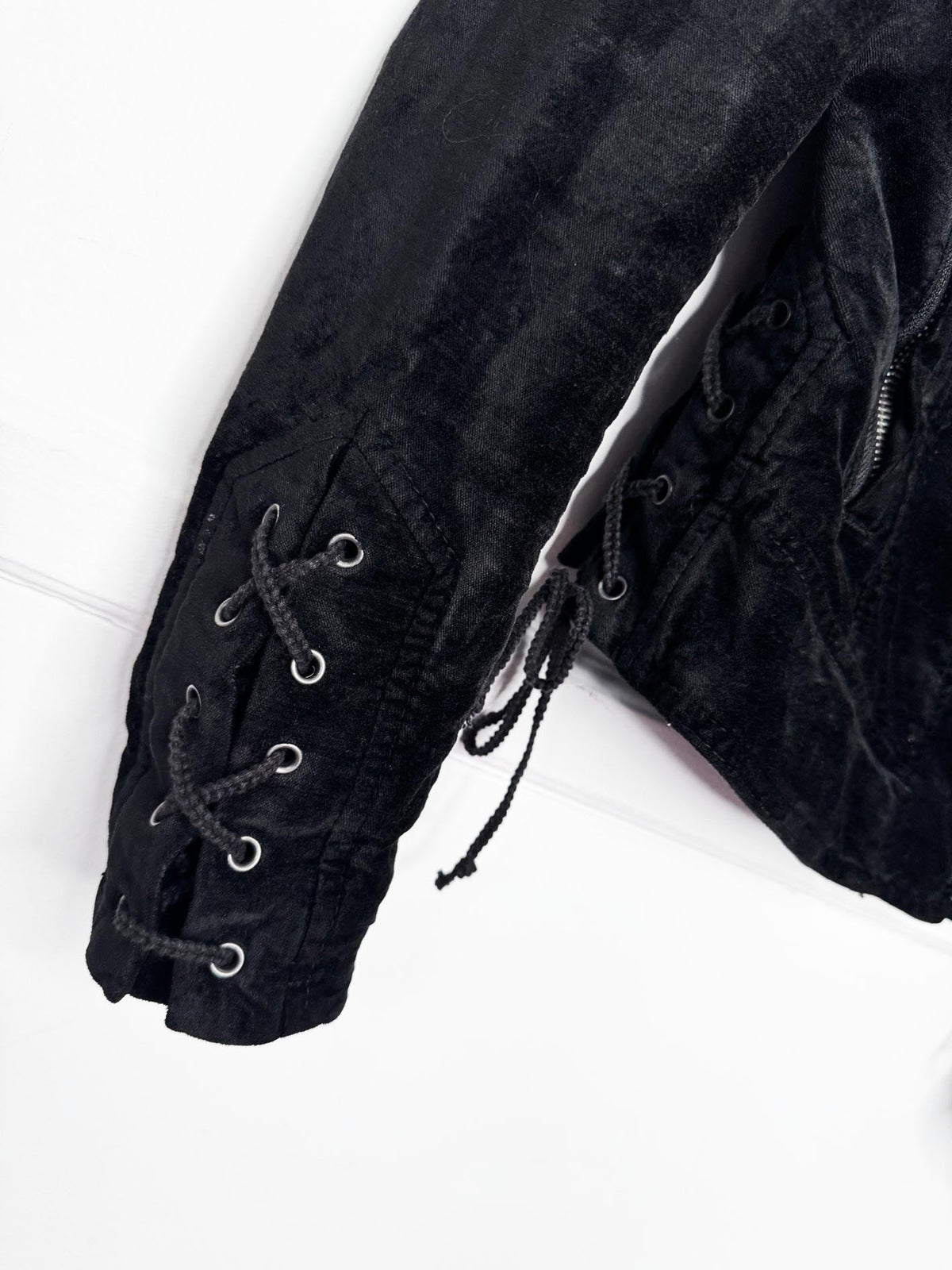free people lacey stretch velvet biker jacket