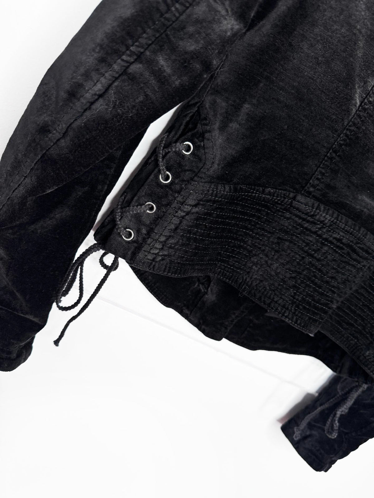 free people lacey stretch velvet biker jacket