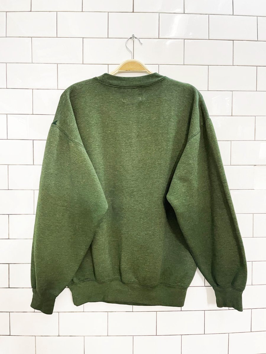 vintage 90s great canadian rugged wear embroidered grizzly sweatshirt - good market thrift store