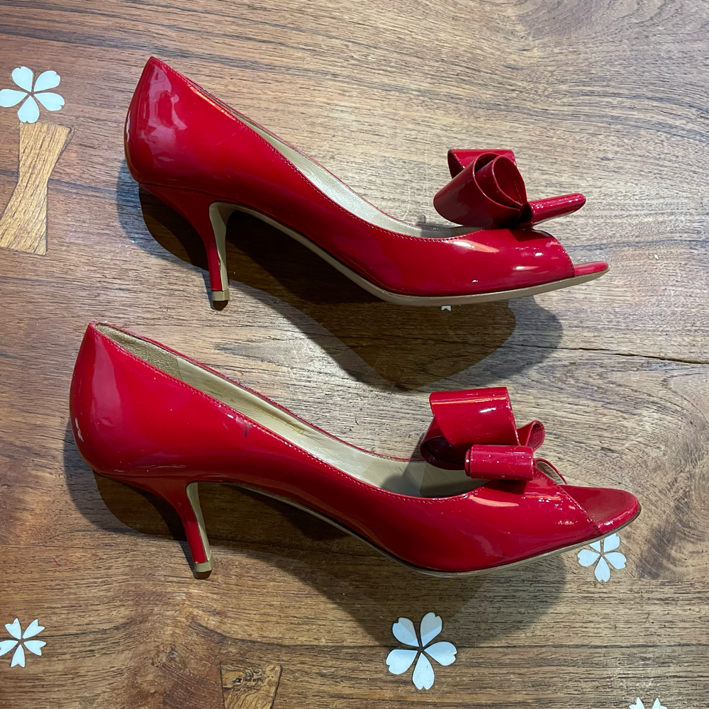 Leather heels Red Valentino Garavani Red size 40 EU in Leather