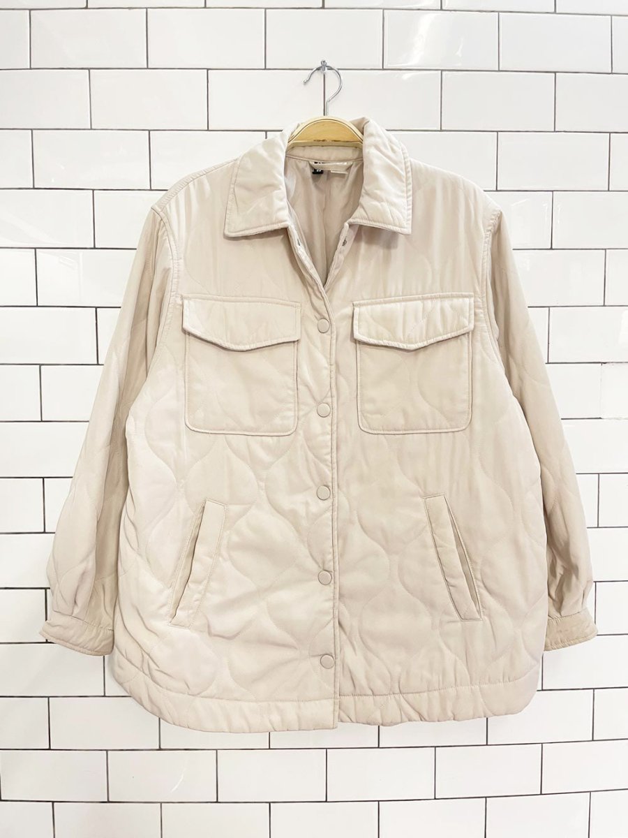 h&m wavy quilted liner shirt jacket - good market thrift store