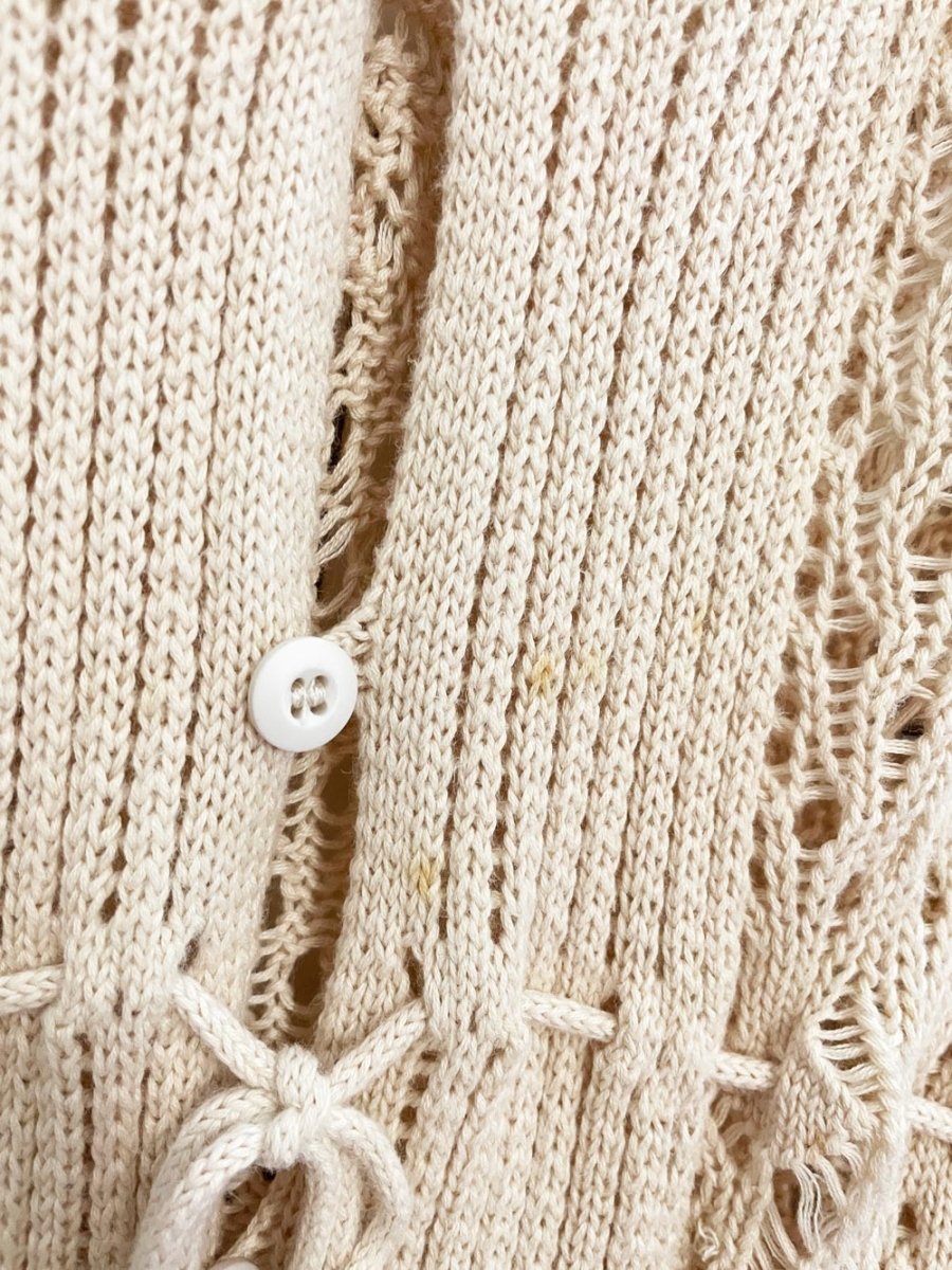 vintage 00s parkhurst crochet knit midi dress - good market thrift store