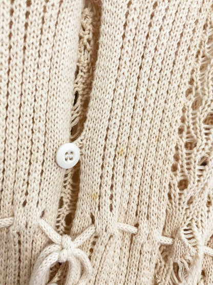 vintage 00s parkhurst crochet knit midi dress - good market thrift store