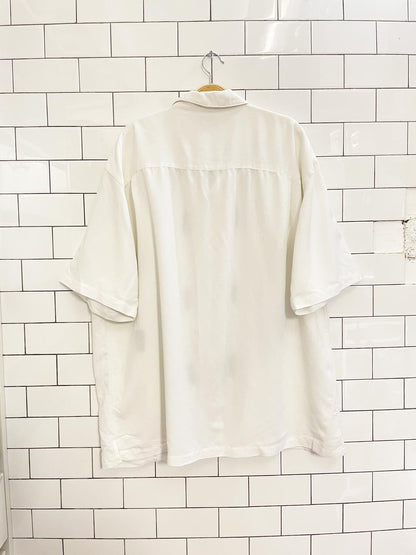 y2k 725 originals tikki pocket camp shirt - good market thrift store