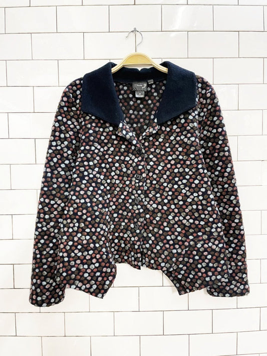 vintage 00s tib design felted wool fall jacket - good market thrift store