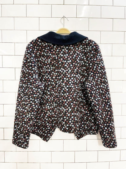 vintage 00s tib design felted wool fall jacket - good market thrift store