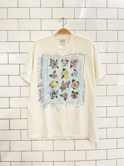 vintage 80s sweet baby jane spring garden graphic tee - good market thrift store