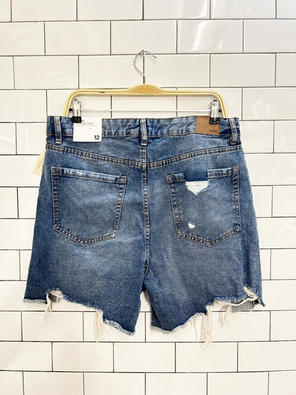 nwt aero postal 90s baggy distressed denim shorts - good market thrift store