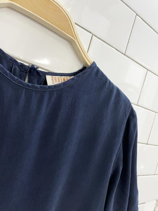 vintage 00s braemar 100% silk tee - good market thrift store