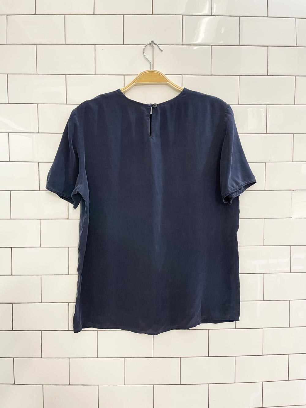 vintage 00s braemar 100% silk tee - good market thrift store