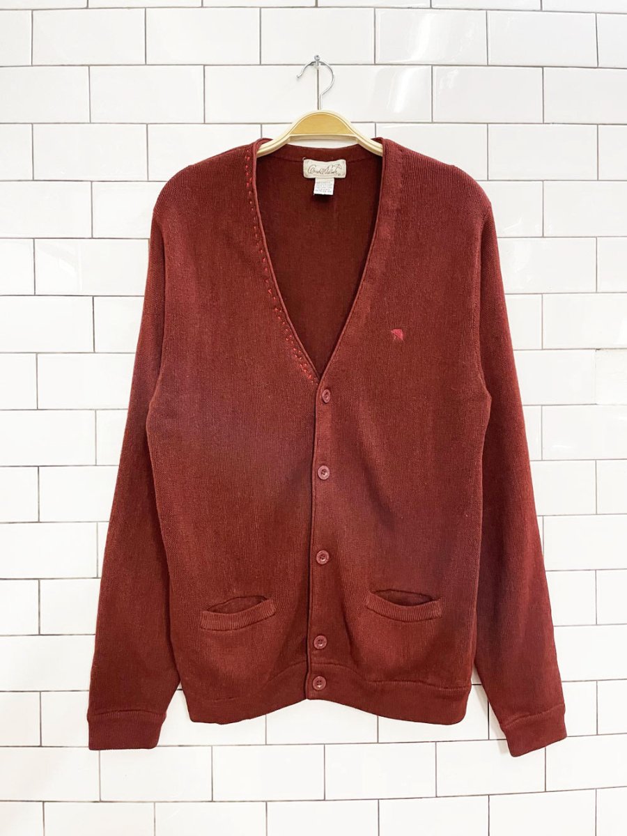 vintage arnold palmer embroidered collar knit cardigan - good market thrift store