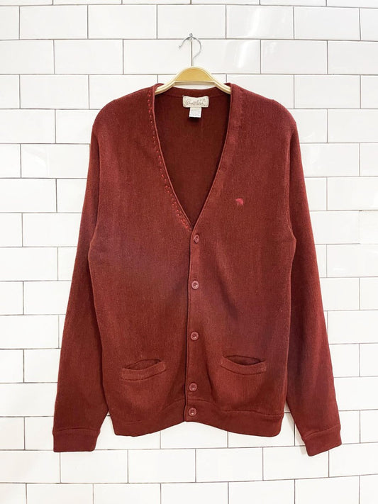 vintage arnold palmer embroidered collar knit cardigan - good market thrift store