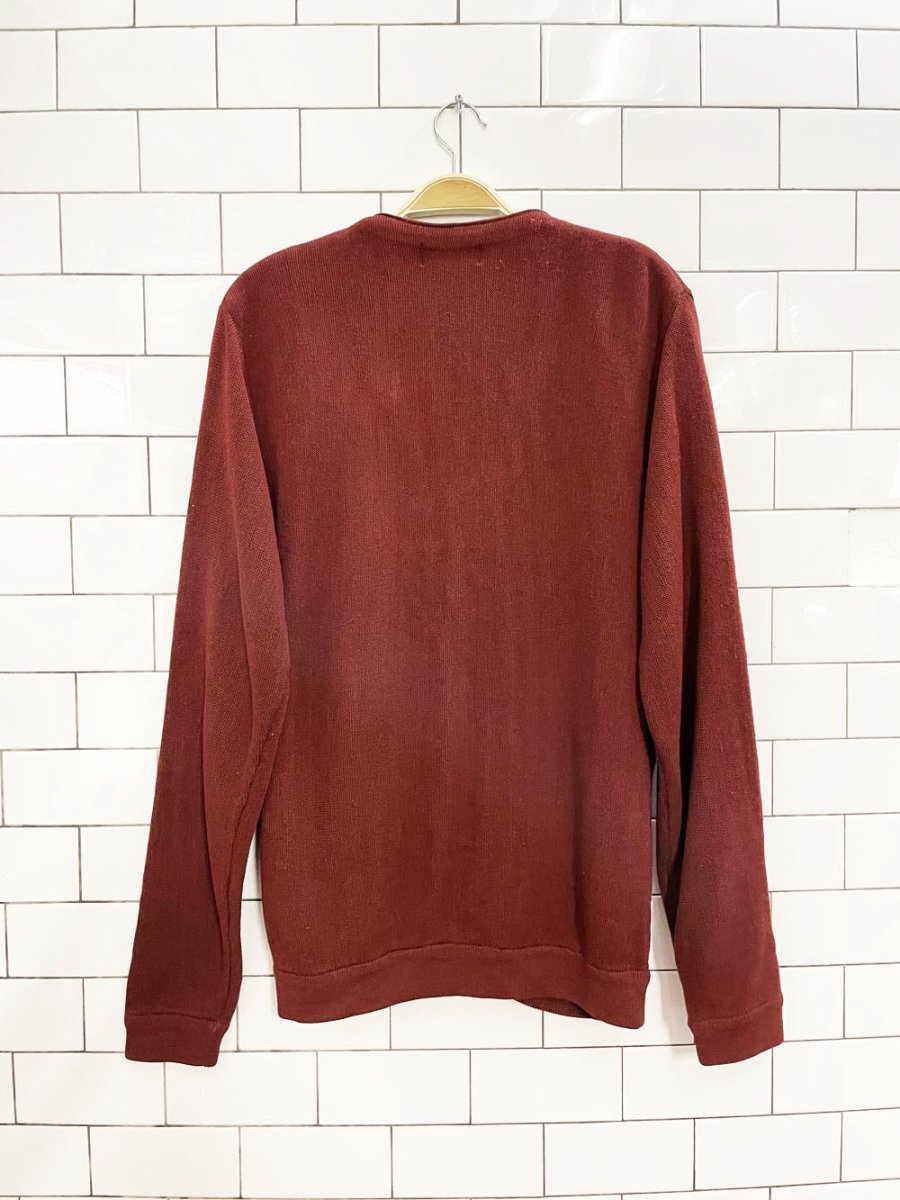 vintage arnold palmer embroidered collar knit cardigan - good market thrift store