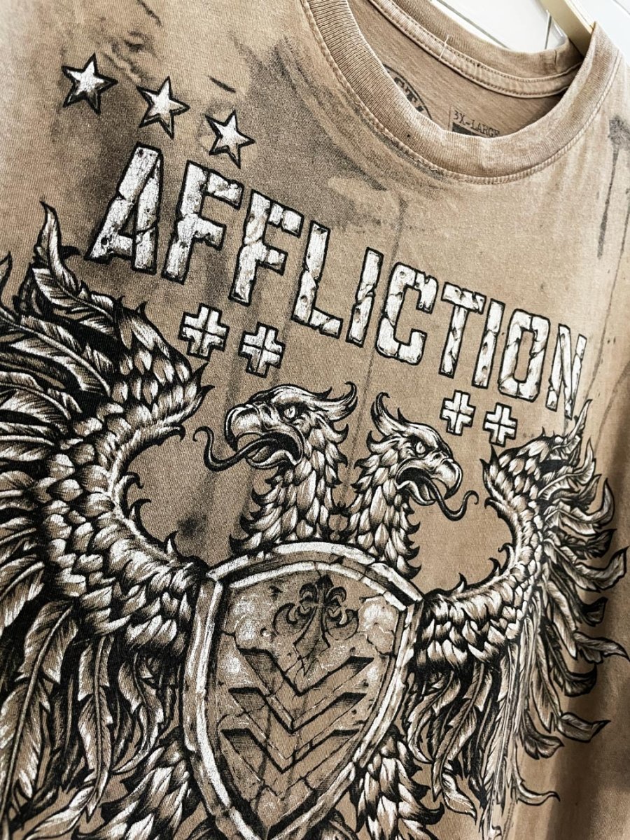 y2k affliction eagle shield tee - good market thrift store