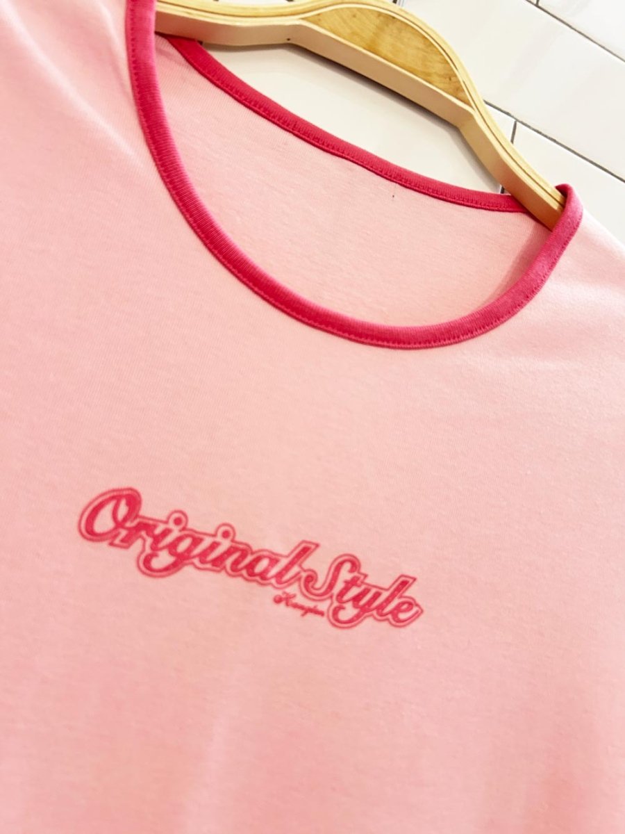 y2k original style graphic baby tee - good market thrift store