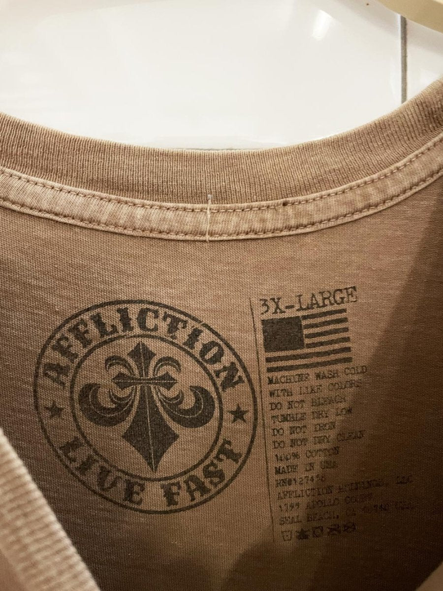 y2k affliction eagle shield tee - good market thrift store