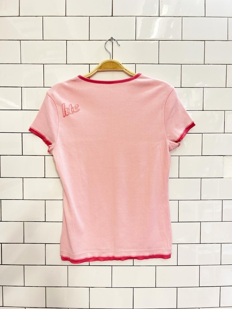 y2k original style graphic baby tee - good market thrift store