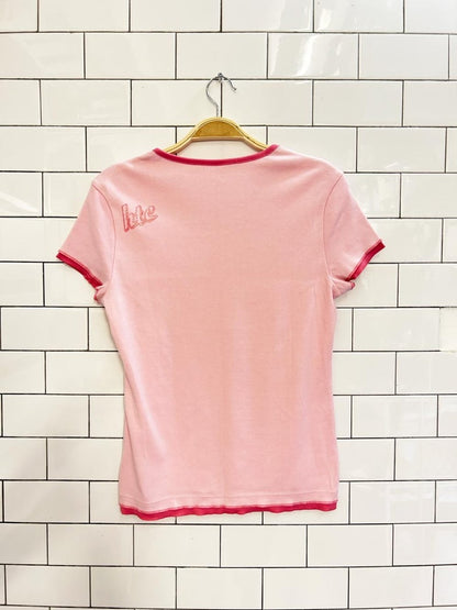 y2k original style graphic baby tee - good market thrift store