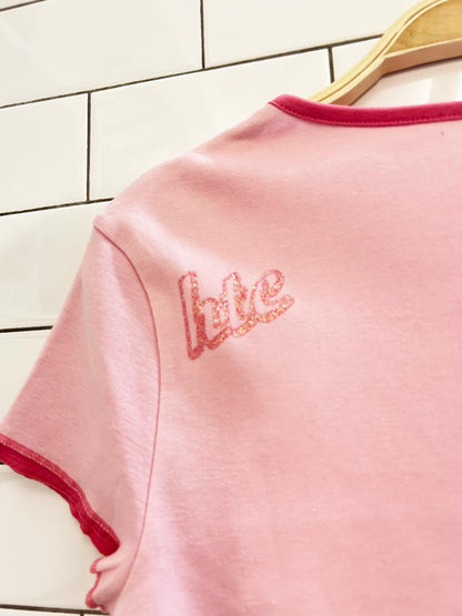 y2k original style graphic baby tee - good market thrift store