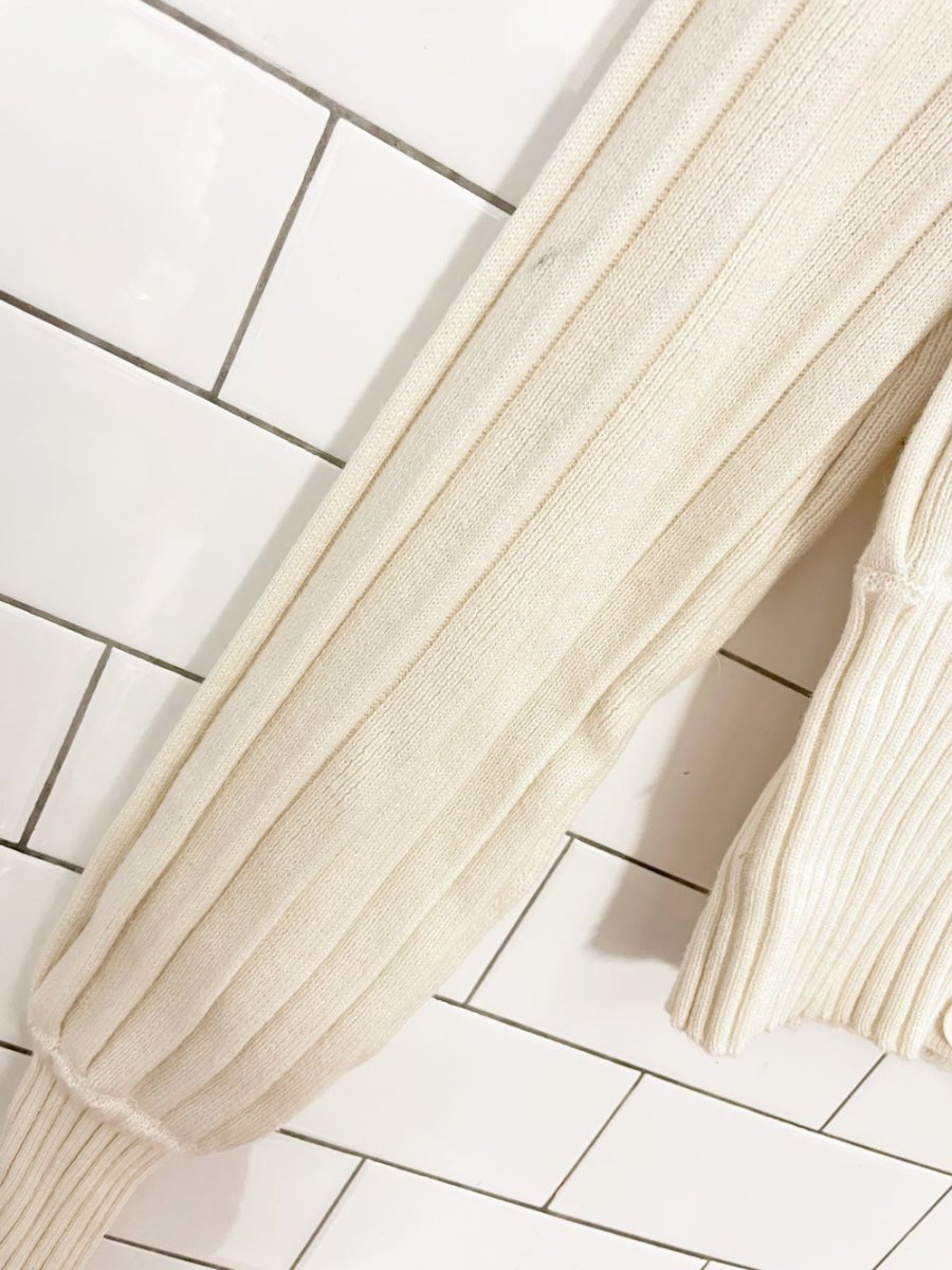 wilfred thais wool - blend balloon sleeve knit cardigan | aritzia - good market thrift store