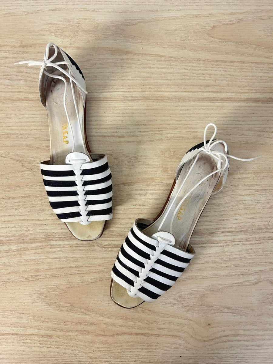 vintage asap leather lace sandal - good market thrift store