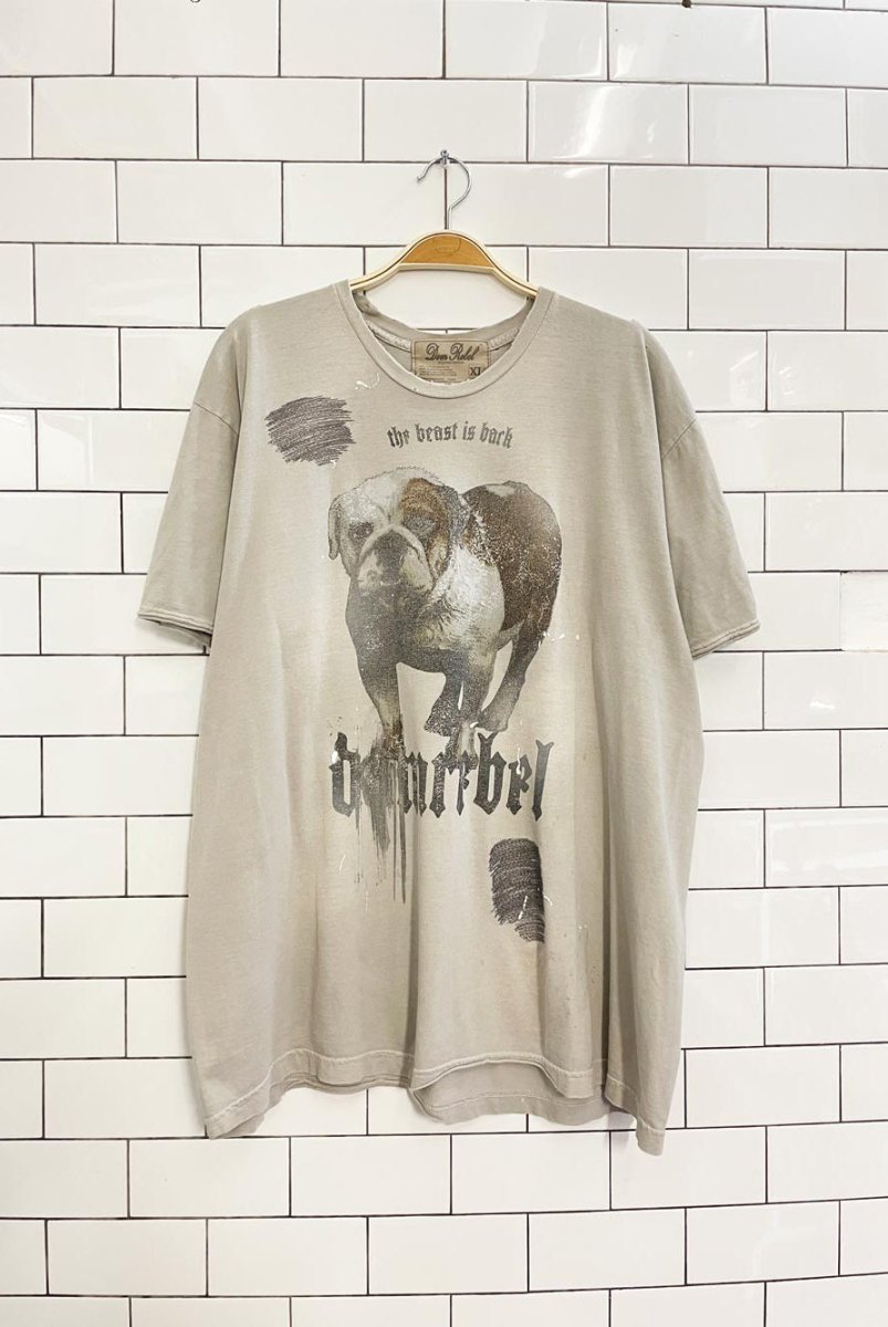 vintage 00s dom rebel pitbull tee - good market thrift store