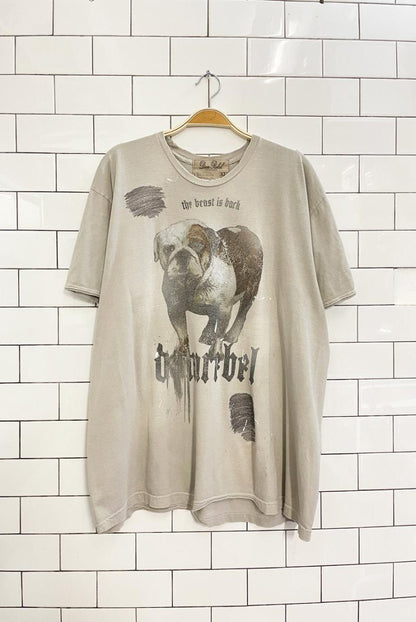 vintage 00s dom rebel pitbull tee - good market thrift store