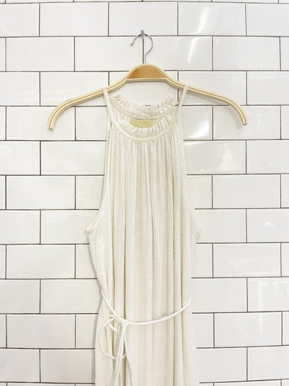 natalie alamein high neck tiered hem maxi dress - good market thrift store