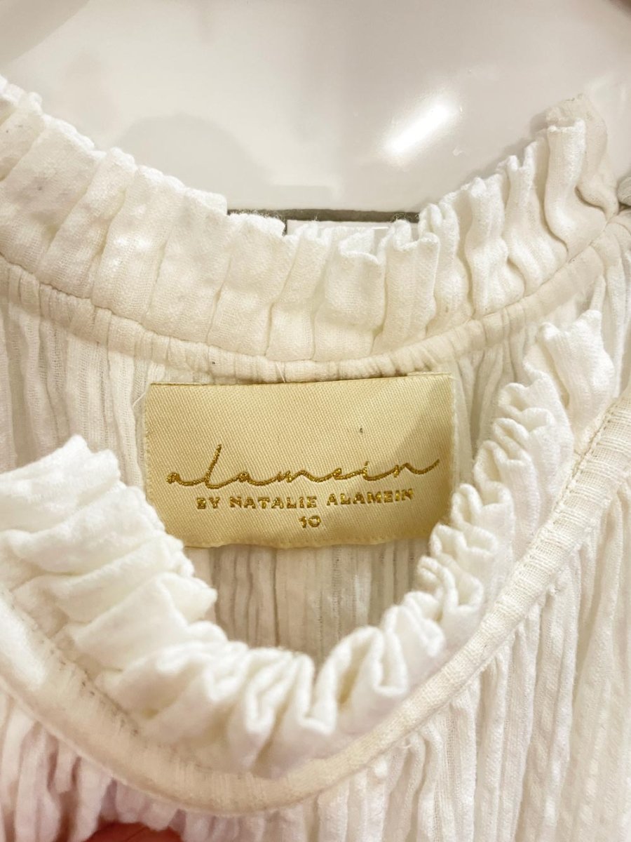 natalie alamein high neck tiered hem maxi dress - good market thrift store