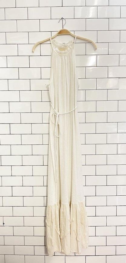 natalie alamein high neck tiered hem maxi dress - good market thrift store