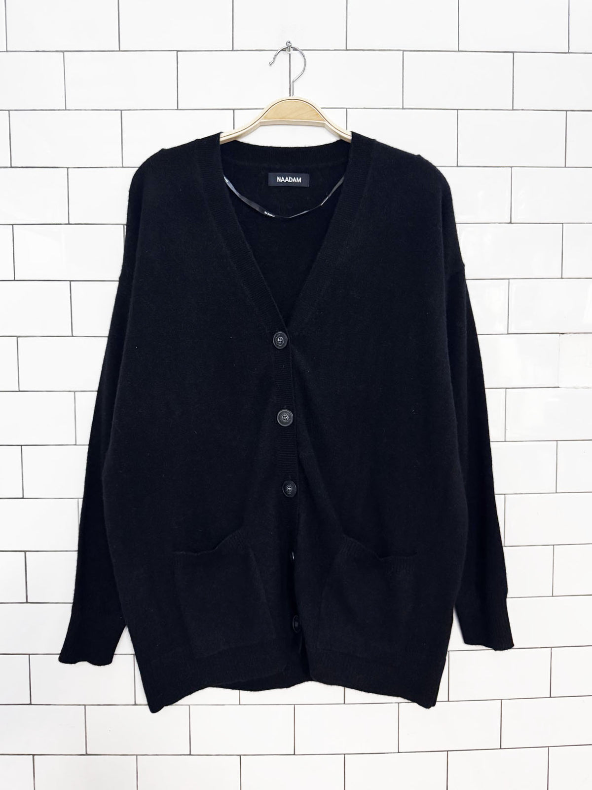 nadaam 100% cashmere knit cardigan sweater
