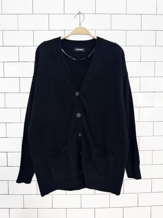 nadaam 100% cashmere knit cardigan sweater