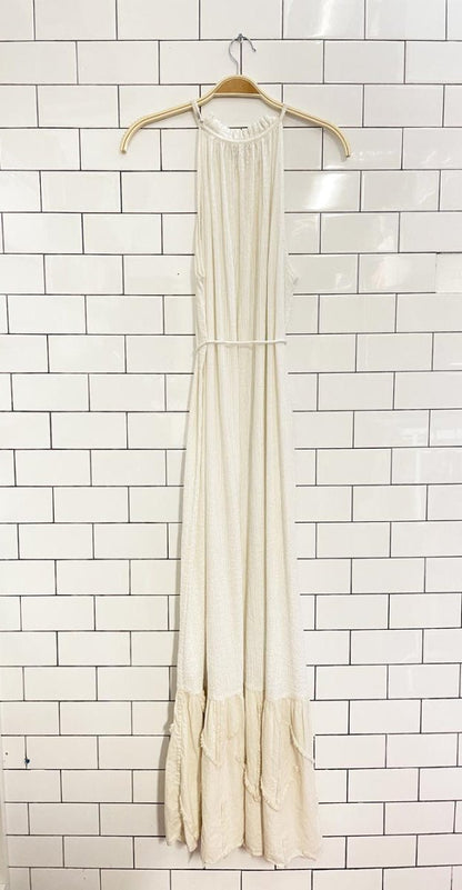 natalie alamein high neck tiered hem maxi dress - good market thrift store