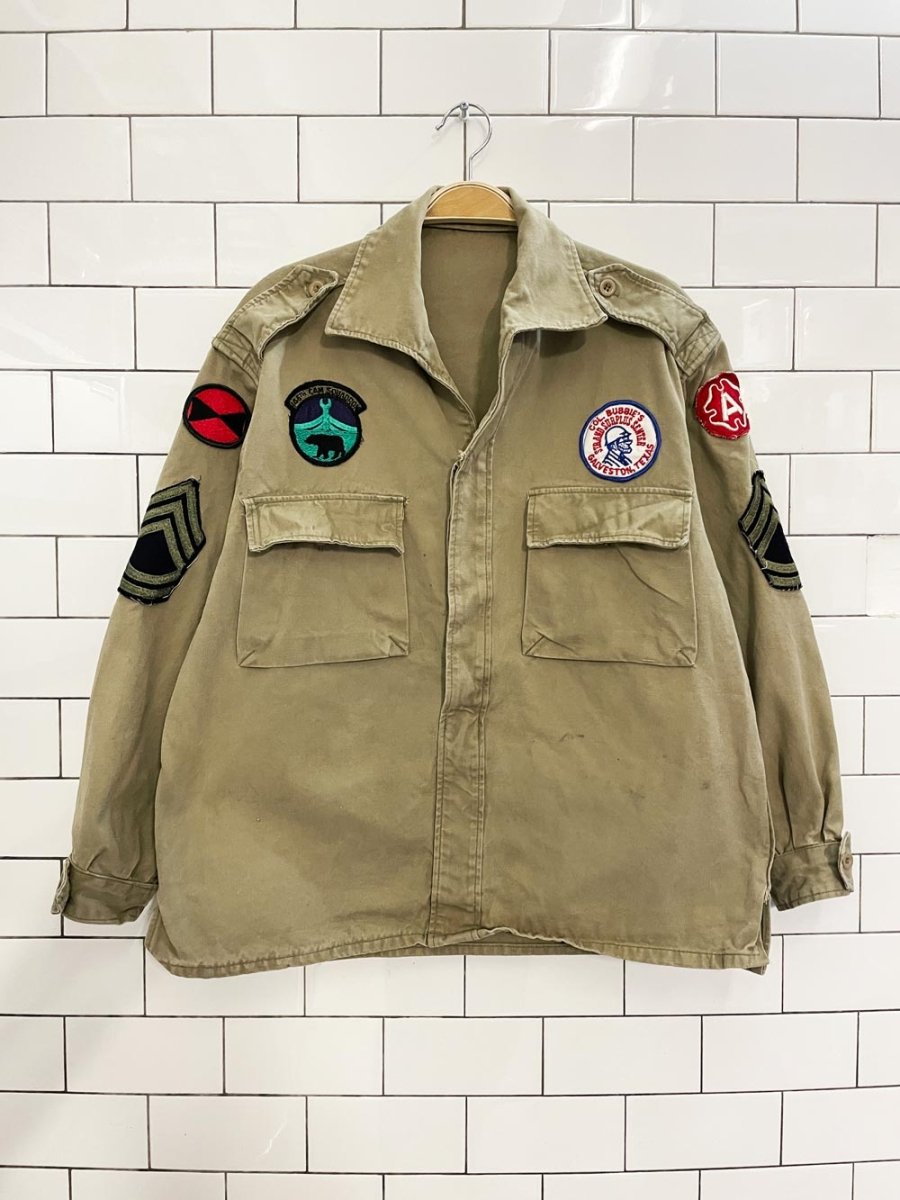 vintage strand surplus texas patch ulility pullover jacket - good market thrift store