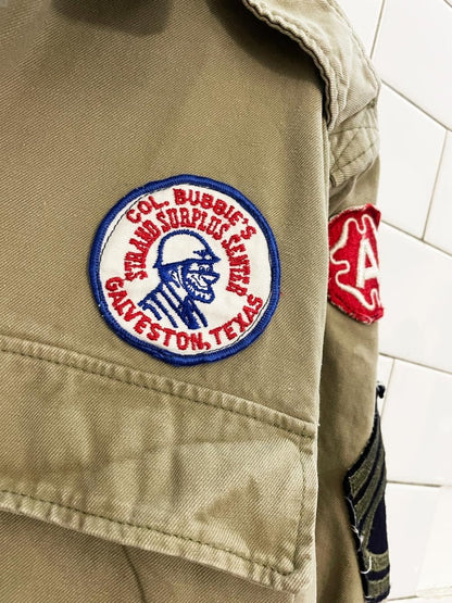 vintage strand surplus texas patch ulility pullover jacket - good market thrift store