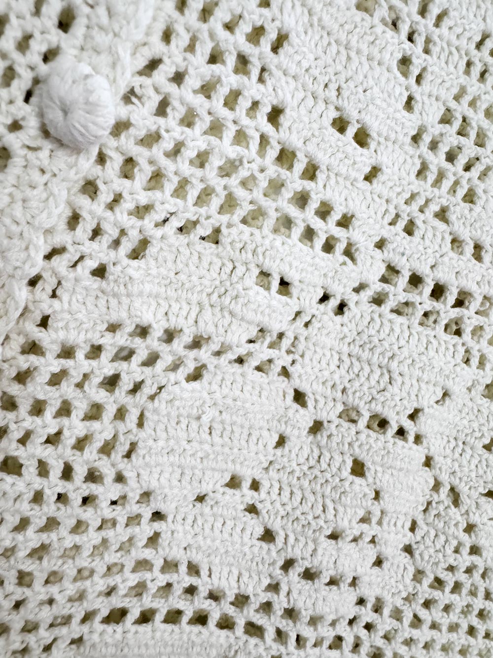 floral crochet knit cardigan top