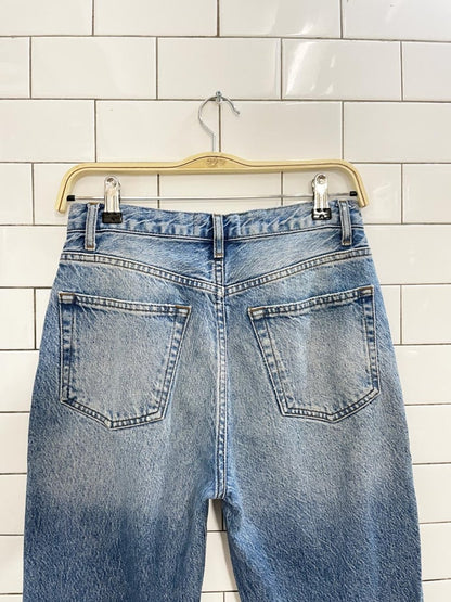 reformation cynthia high rise relaxed straight crop jeans - good market thrift store