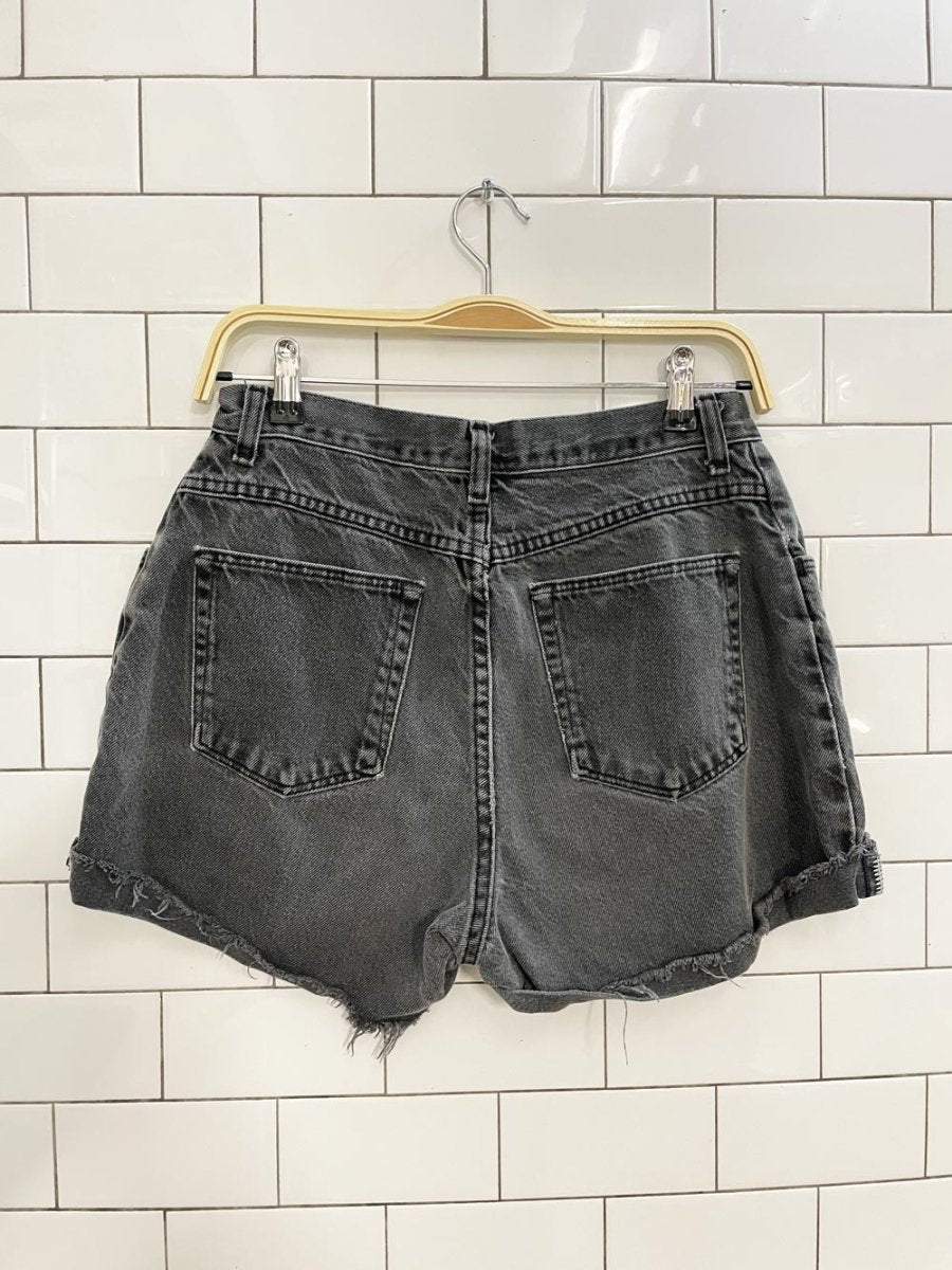 vintage wrangler hand - embroidered denim shorts - good market thrift store