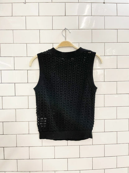 nwt brave soul crochet knit vest top - good market thrift store
