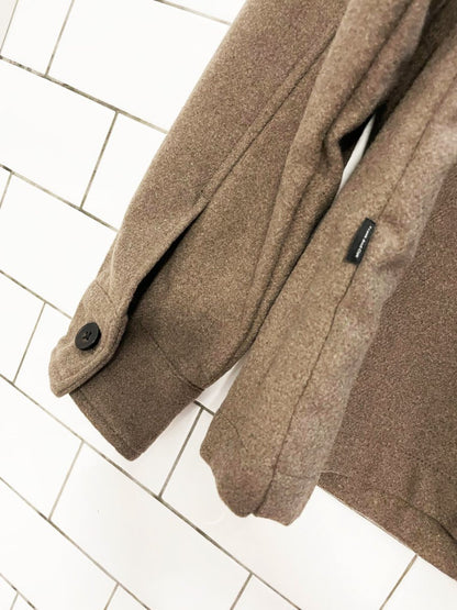 frank and oak 2024 wool - blend overshirt jacket - good market thrift store