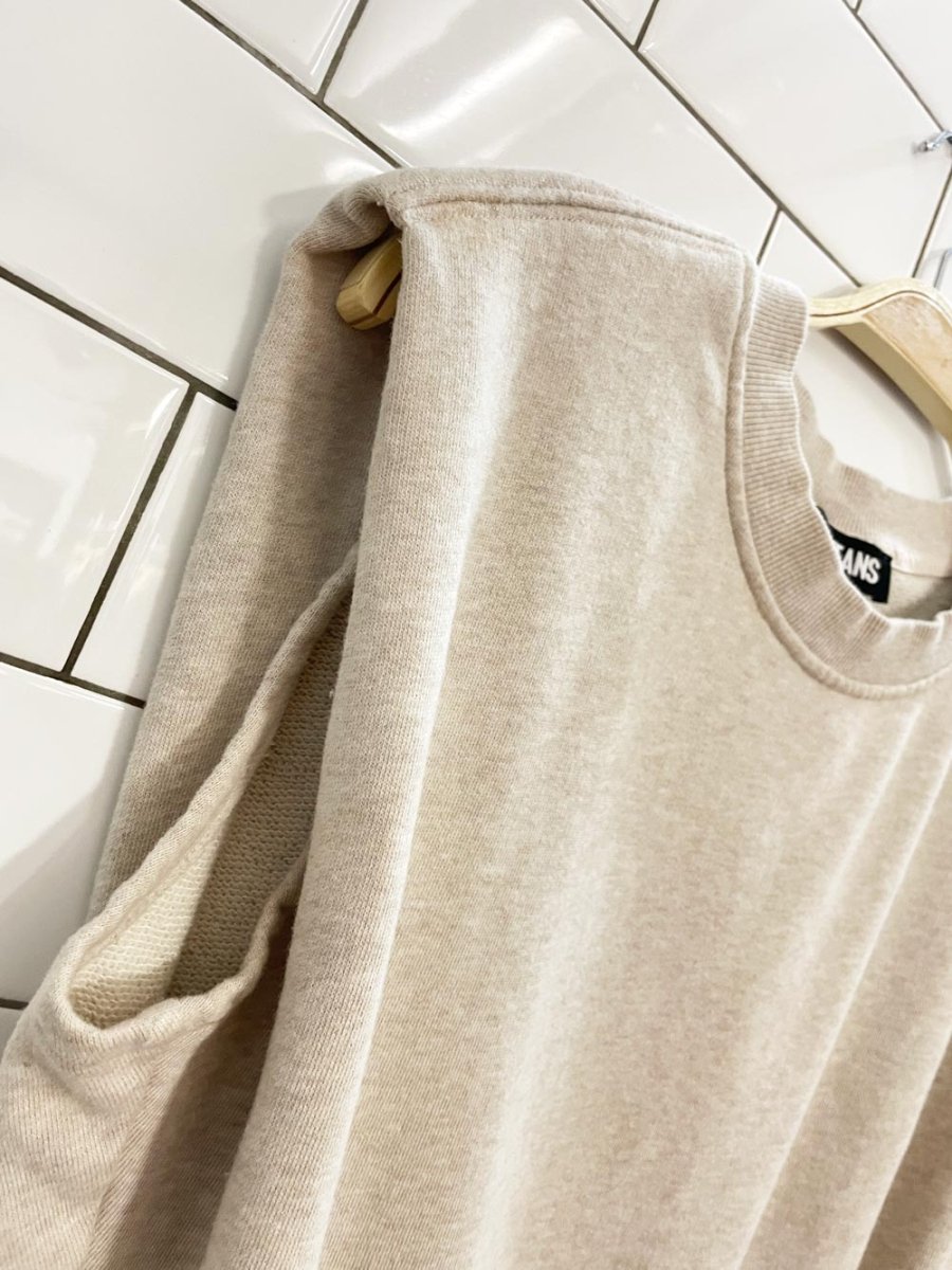 dkny jeans shoulder pad sweatshirt tank - good market thrift store