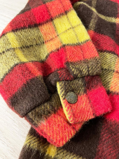 vintage 70s teachers pet fuzzy plaid shirt jacket - good market thrift store