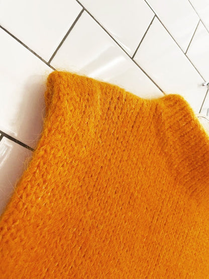 zara alpaca - wool blend high neck sweater vest - good market thrift store