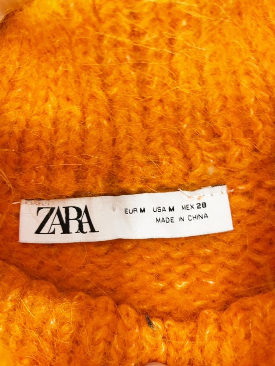 zara alpaca - wool blend high neck sweater vest - good market thrift store