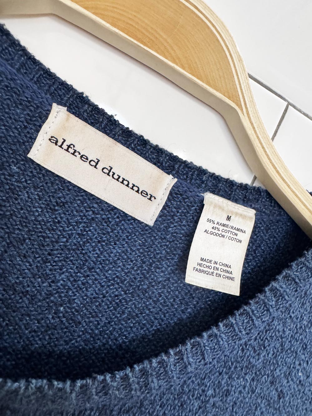 vinatge alfred dunner ramie-blend sunflower knit sweater
